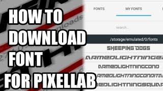 HOW TO DOWNLOAD FONTS FOR PIXELLAB | WITHOUT ZArchiver | PERJASXZ FONT