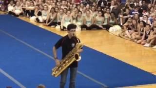 Aidan Brown - Flight Of The Bumblebee- 7-8th grade assembly - Bari Sax