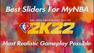 2K22 Best Gameplay Sliders