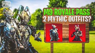 M9 Royal Pass Leaks | 2 Mythic Outfits In M9 Royal Pass| 1 to 50 Rewards |PUBGM