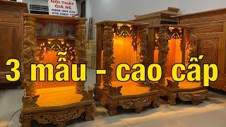 các mẫu bàn thờ thần tài đẹp - bàn thờ thần tài cao cấp