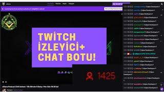 TWITCH İZLEYİCİ + CHAT BOTU ÜCRETSİZ! %100 ÇALIŞIYOR ( Twitch viewer/chatbot )