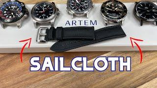 Artem Sailcloth Watch Strap Review | "World's Finest Sailcloth Strap"?!