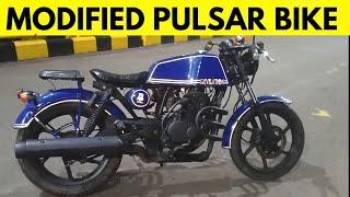 Modified Bajaj pulsar 180 By GV Custom Motorcycle Motomahal | Pulsar 180 Modified