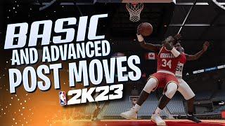 NBA 2K23 - POST Moves Tutorial: Dropstep, Skyhook, Fadeaway, Kobe Pivot Spin | PlayStation & Xbox