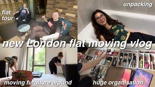 NEW LONDON FLAT moving vlog || London flat tour, HUGE organisation & unpacking