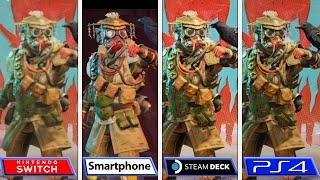 Apex Legends | Mobile - Steam Deck - Switch - PS4 | Graphics Comparison