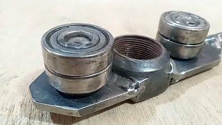 Ide kreatif dari bekas bearing dan baut roda truk. @Inspirasi-62.