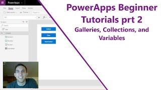 Power Apps Tutorial for Beginners Part 2 - Galleries, Collections, and Variables