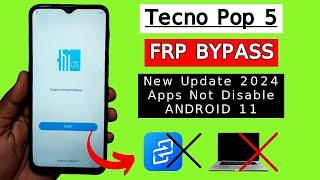Tecno Pop 5 FRP Bypass Android 11 Apps Not Disable | Tecno BD2P FRP Unlock | Google Account Bypass