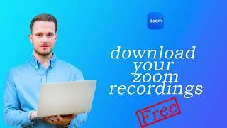 How to download zoom recorded video. #fully free# 