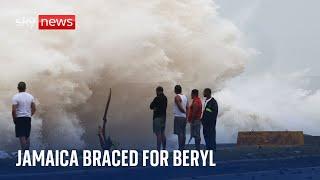 Jamaica set to be battered by Hurricane Beryl