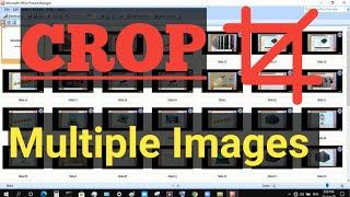 Crop Images At Once - How To Crop Multiple Images Or screenshot At Once ?