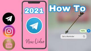 How To Set A Reminder In Telegram 2021 | Kim Seng Official