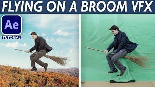 FLY ON A BROOMSTICK like Harry Potter! - After Effects VFX Tutorial
