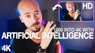 Upscale 1080p to 4K With ARTIFICIAL INTELLIGENCE | Video Enhance AI