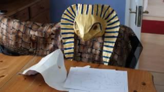 Making a paper mache mask or sculpture using a low poly pattern