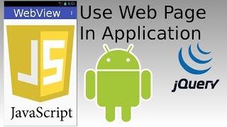 Android Studio - Create Webview And Write Native App In JavaScript