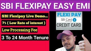 How To Convert Big Credit Card Purchase Into EMI Using SBI Flexipay /  Step By Step Live Video