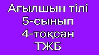 Ағылшын тілі 5-сынып 4- тоқсан ТЖБ