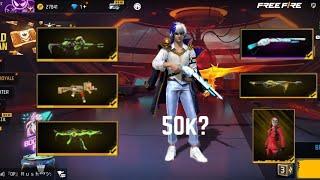 JUAL AKUN FREE FIRE ADA SG2 50K