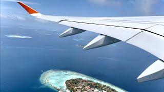 Взлет из Мальдив. Турбулентность над океаном A350 Аэрофлот