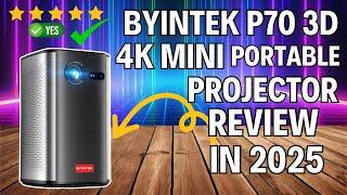 BYINTEK P70 3D 4K Mini Portable Projector Review |  Best home theater projector in 2025