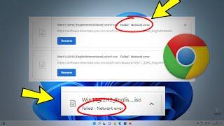 Fix Failed - Network Error in Google Chrome Download | How To Solve failed network error (3 Ways) ️