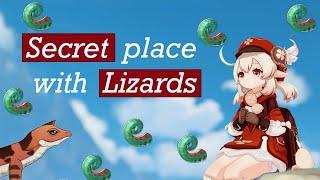 SECRET place with LIZARDS in Genshin impact