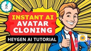 HeyGen AI Tutorial | How To Create an Instant AI Clone in 5 Minutes