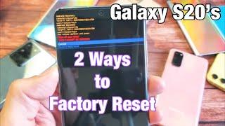 Galaxy S20/S20+ : Two Ways to Factory Reset (Hard Reset & Soft Reset)