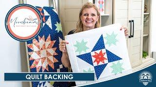 LIVE: QUILT BACKING for Moonbeams & New Fabrics at FQS! - Behind the Seams