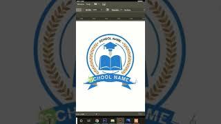 school logo #shorts #illustrator #shortsvideo