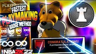 BEST PLAYMAKING BADGE METHOD FOR NBA 2K22! HOW TO GET PLAYMAKING BADGES FAST IN NBA 2K22!