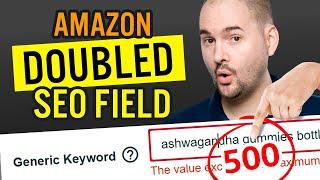[Seller News] Amazon Doubles SEO Field, 2x Generic Keyword Juice, Here's What to Know