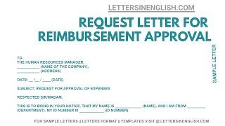 Request Letter to the Company for Approval of Expenses – Reimbursement Approval Letter Sample