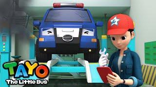 Let's Repair the Police Car | Repair Shop Cartoon for Kids | The Best Mechanic | Tayo the Little Bus