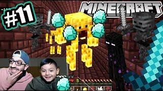 Diamantes en el Nether de Minecraft | Entramos a la Fortaleza | Juegos Karim Juega