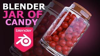 Blender: Make a Jar Of candy | Tutorial