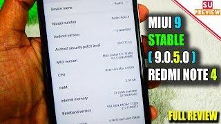 REDMI NOTE 4 MIUI 9 STABLE ( 9.0.5.0 ) || FULL REVIEW