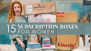 15 Subscription Boxes for Women - My LARGEST Haul Ever!