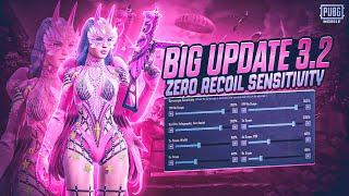 3.2 UPDATE  Best Zero Recoil Sensitivity CODE & Control settings for Pubg Mobile/BGMI 2024