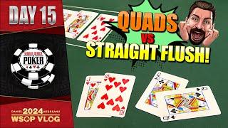 QUADS LOSE to a STRAIGHT FLUSH!!! - Daniel Negreanu 2024 WSOP VLOG Day 15