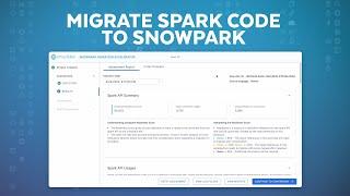 Using Snowpark Migration Accelerator To Convert Spark Code To Snowpark