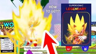 HOW TO GET THE SUPERSONIC SKIN IN SONIC SPEED SIMULATOR!? (Dev Found)