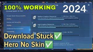 HOW TO FIX DOWNLOAD STUCK RESOURCE MOBILE LEGENDS 2024