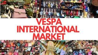 Biggest Fashion Thrift Market in NIGERIA| Inside Lagos cheap SHOE+BAG Market| Vespa Market Vlog