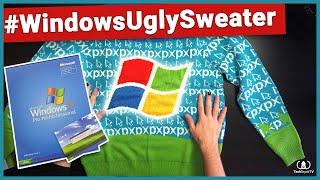 Microsoft made a WindowsXP themed Ugly Holiday Sweater AND I GOT ONE! #WindowsUglySweater (Unboxing)