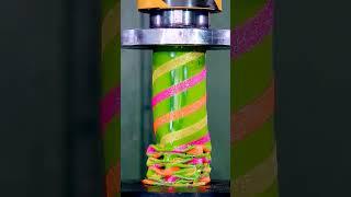 Hydraulic press #satisfying #hydraulicpress #shorts