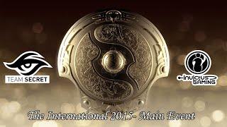 The International 2015: Team Secret vs IG | RUS STREAM | #1